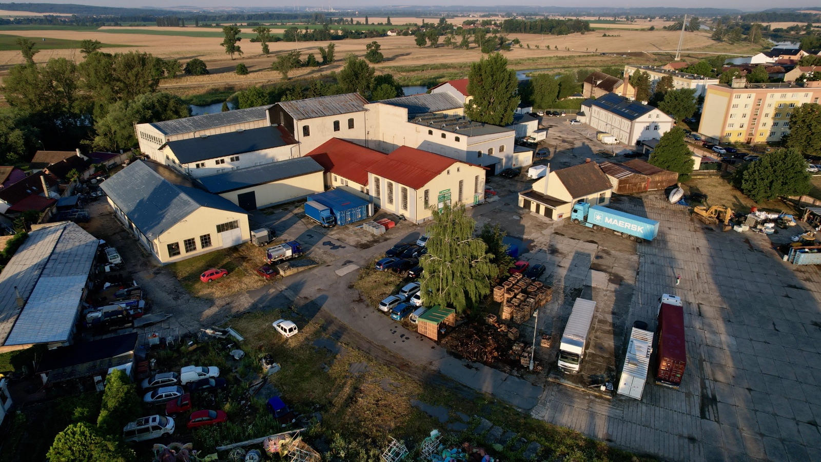 Areál Lužec z výšky